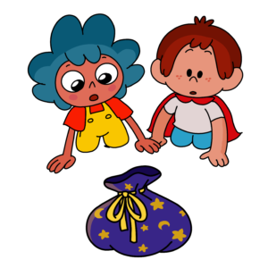 Nena, Ciro & bag of stones-min